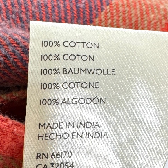 FREE PEOPLE Austin NEW Plaid Buttondown Size L Yellow Ochre Combo We The Free - Picture 14 of 15